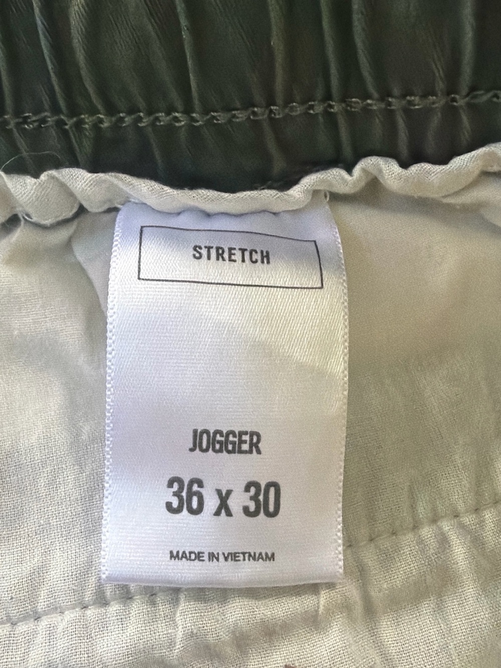 Express Olive Drawstring Chinos - Picture 5 of 5